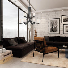 Load image into Gallery viewer, Parsons Studio Chandelier in living room.