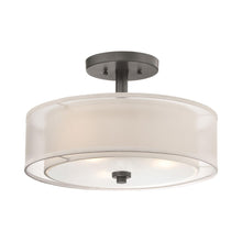 Load image into Gallery viewer, Parsons Studio Semi Flush Mount Ceiling Light in Smoked Iron.