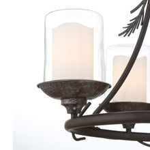 Load image into Gallery viewer, Ponderosa Ridge Outdoor Chandelier in Detail.