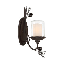 Load image into Gallery viewer, Ponderosa Ridge Outdoor Wall Light in Detail.