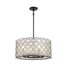 Load image into Gallery viewer, Sheer Elegance Convertible Pendant Light.