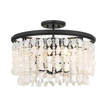 Load image into Gallery viewer, Shimmering Elegance Semi Flush Mount Ceiling Light.