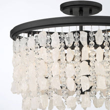 Load image into Gallery viewer, Shimmering Elegance Semi Flush Mount Ceiling Light in Detail.