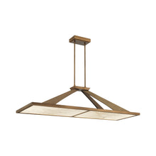 Load image into Gallery viewer, Stiles LED Linear Pendant Light in Ashen Gold.