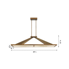 Load image into Gallery viewer, Stiles LED Linear Pendant Light - line drawing.