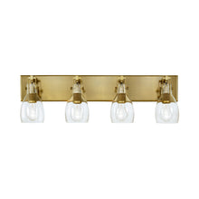 Load image into Gallery viewer, Tiberia Bath Wall Light in Soft Brass (4-Light).