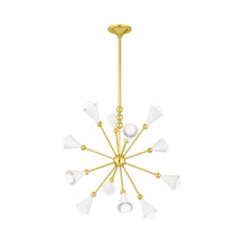 Load image into Gallery viewer, Hikari Multi-Light Chandelier in Detail.