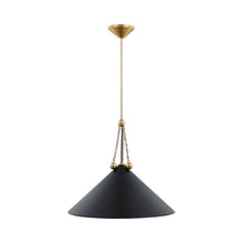 Load image into Gallery viewer, Kalea Pendant Light in Soft Black (Large).