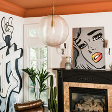 Load image into Gallery viewer, Sara Pendant Light in living room.