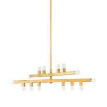 Load image into Gallery viewer, Sutter Chandelier in Vintage Gold Leaf.