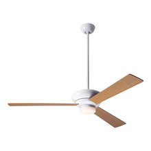 Load image into Gallery viewer, Altus 52-Inch LED Ceiling Fan in Gloss White/Maple (52-Inch).
