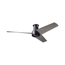 Load image into Gallery viewer, Ambit DC Flush Mount Ceiling Fan in Matte Black (Graywash Blade).
