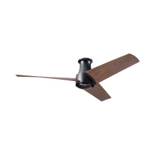 Load image into Gallery viewer, Ambit DC Flush Mount Ceiling Fan in Matte Black (Mahogany Blade).