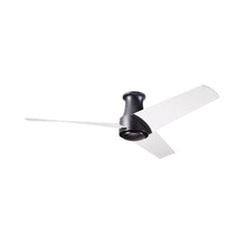 Load image into Gallery viewer, Ambit DC Flush Mount Ceiling Fan in Matte Black (Matte White Blade).