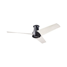 Load image into Gallery viewer, Ambit DC Flush Mount Ceiling Fan in Matte Black (Whitewash Blade).