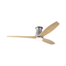 Load image into Gallery viewer, Arbor DC LED Flush Mount Ceiling Fan in Graphite (Maple Blade).