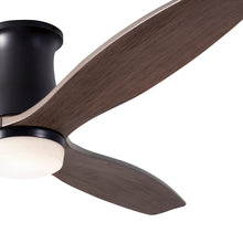 Load image into Gallery viewer, Arbor DC LED Flush Mount Ceiling Fan in Detail.