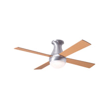 Load image into Gallery viewer, Ball 42-Inch Flush Mount Ceiling Fan in Brushed Aluminum/Maple (LED).