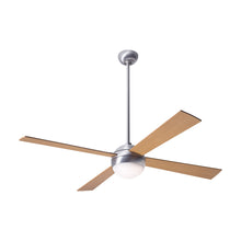 Load image into Gallery viewer, Ball 52-Inch Ceiling Fan in Brushed Aluminum/Maple (LED).