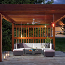 Load image into Gallery viewer, Ball 52-Inch Ceiling Fan in Outside Area.