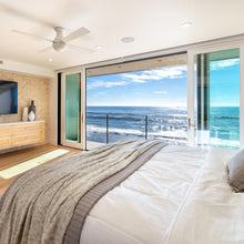 Load image into Gallery viewer, Ball 52-Inch Flush Mount Ceiling Fan in bedroom.