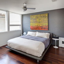 Load image into Gallery viewer, Ball 52-Inch Flush Mount Ceiling Fan in bedroom.