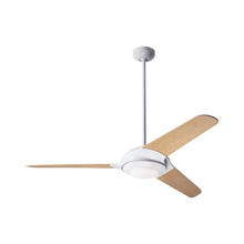 Load image into Gallery viewer, Flow LED Ceiling Fan in Gloss White (Bamboo).