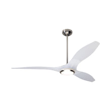 Load image into Gallery viewer, IC/Brisa DC LED Ceiling Fan in Bright Nickel/Translucent.