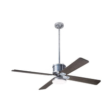 Load image into Gallery viewer, Industry DC LED Ceiling Fan in Galvanized/Graywash.