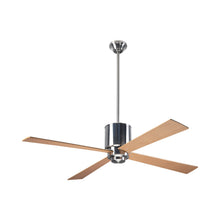 Load image into Gallery viewer, Lapa Ceiling Fan in Bright Nickel/Maple.