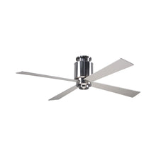 Load image into Gallery viewer, Lapa Flush Mount Ceiling Fan in Bright Nickel/Nickel.