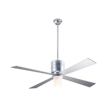 Load image into Gallery viewer, Lapa LED Ceiling Fan in Galvanized/Silver.
