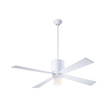 Load image into Gallery viewer, Lapa LED Ceiling Fan in Gloss White/White.