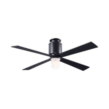Load image into Gallery viewer, Lapa LED Flush Mount Ceiling Fan in Dark Bronze/Black.