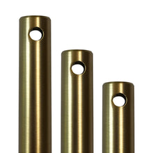 Load image into Gallery viewer, Standard Down Rod in Satin Brass.