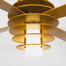 Load image into Gallery viewer, Stella LED Ceiling Fan in Detail.