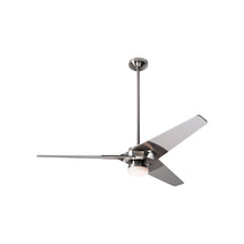Load image into Gallery viewer, Torsion 52-Inch 17W LED Ceiling Fan in Bright Nickel/Nickel (52-Inch).
