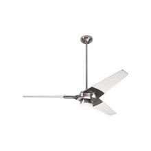 Load image into Gallery viewer, Torsion 52-Inch 17W LED Ceiling Fan in Bright Nickel/Whitewash (52-Inch).