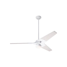 Load image into Gallery viewer, Torsion 52-Inch 17W LED Ceiling Fan in Gloss White/Whitewash (52-Inch).