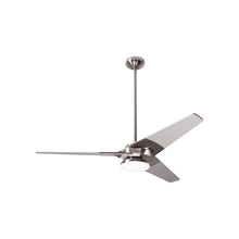 Load image into Gallery viewer, Torsion 52-Inch 20W LED Ceiling Fan in Bright Nickel/Nickel (52-Inch).
