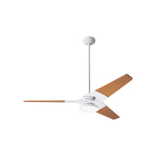 Load image into Gallery viewer, Torsion 52-Inch 20W LED Ceiling Fan in Gloss White/Maple (52-Inch).