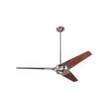 Load image into Gallery viewer, Torsion 52-Inch Ceiling Fan in Bright Nickel/Mahogany (52-Inch).