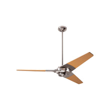Load image into Gallery viewer, Torsion 52-Inch Ceiling Fan in Bright Nickel/Maple (52-Inch).