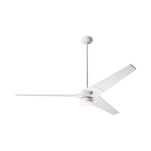 Load image into Gallery viewer, Torsion 62-Inch 17W LED Ceiling Fan in Gloss White/White (62-Inch).