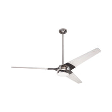 Load image into Gallery viewer, Torsion 62-Inch 20W LED Ceiling Fan in Bright Nickel/Whitewash (62-Inch).