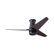 Load image into Gallery viewer, Velo DC Flush Mount Ceiling Fan in Dark Bronze/Ebony.