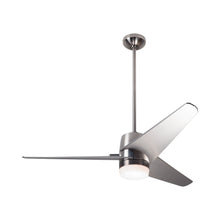 Load image into Gallery viewer, Velo DC LED Ceiling Fan in Bright Nickel/Nickel.