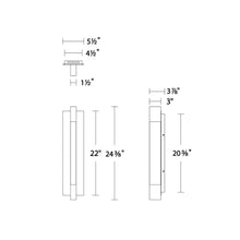 Load image into Gallery viewer, Heliograph LED Wall Light - line drawing.
