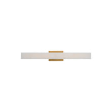 Load image into Gallery viewer, Lanza LED Bath Wall Light in Aged Brass (Small).