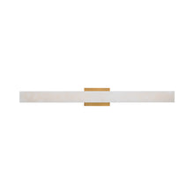 Load image into Gallery viewer, Lanza LED Bath Wall Light in Aged Brass (Large).